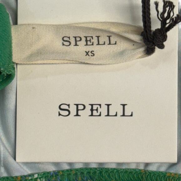 Spell x Free People Flora Bralette Citrus Crush NEW Green Women's XS Cottagecore - Picture 6 of 8